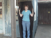 Jodie in Casket at Knotts Berry Farm