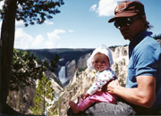 Michelle in Yellowstone again, 1994