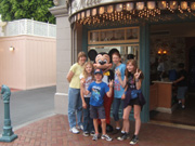 Family with Mickey Mouse