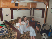 Inside Trailer at Seven Feathers