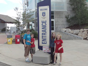 Family at the Olympic Park, Park City Utah