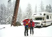 Camping in Sequoia National Park, May 1994, Jodie, Carl