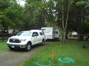 Forest River Wildcat Trailer & Tundra at Twin Rivers RV Park