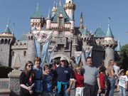 Family at Disneyland, including Uncle Bruce