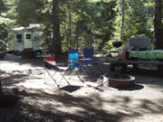Campsite at Trillium Lake Oregon, Space 49